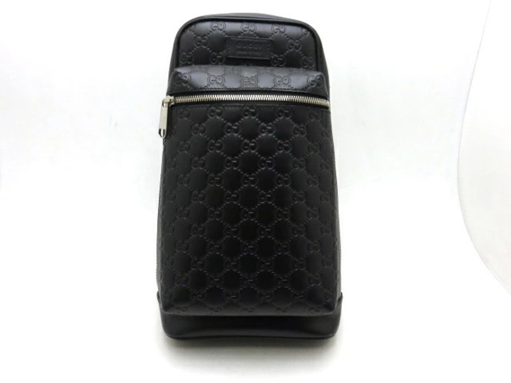 Gucci Shoulder Bag Body Gucci Guccissima Black
